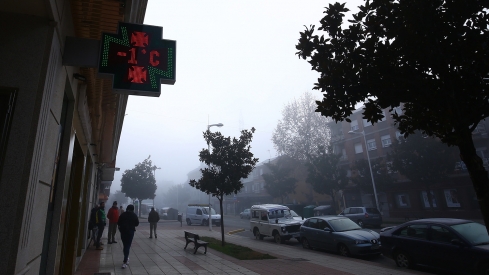 César Sánchez ICAL. Niebla, frío y helada en Ponferrada