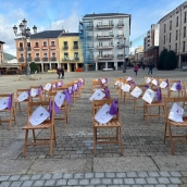 Sillas vacías con motivo del Día del 25N Sillas vacías con motivo del Día del 25N