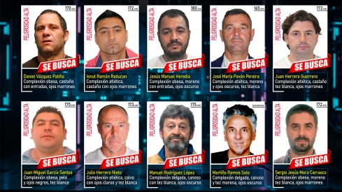 Los diez fugitivos más peligrosos en España ( Foto del Ministerio del Interior)
