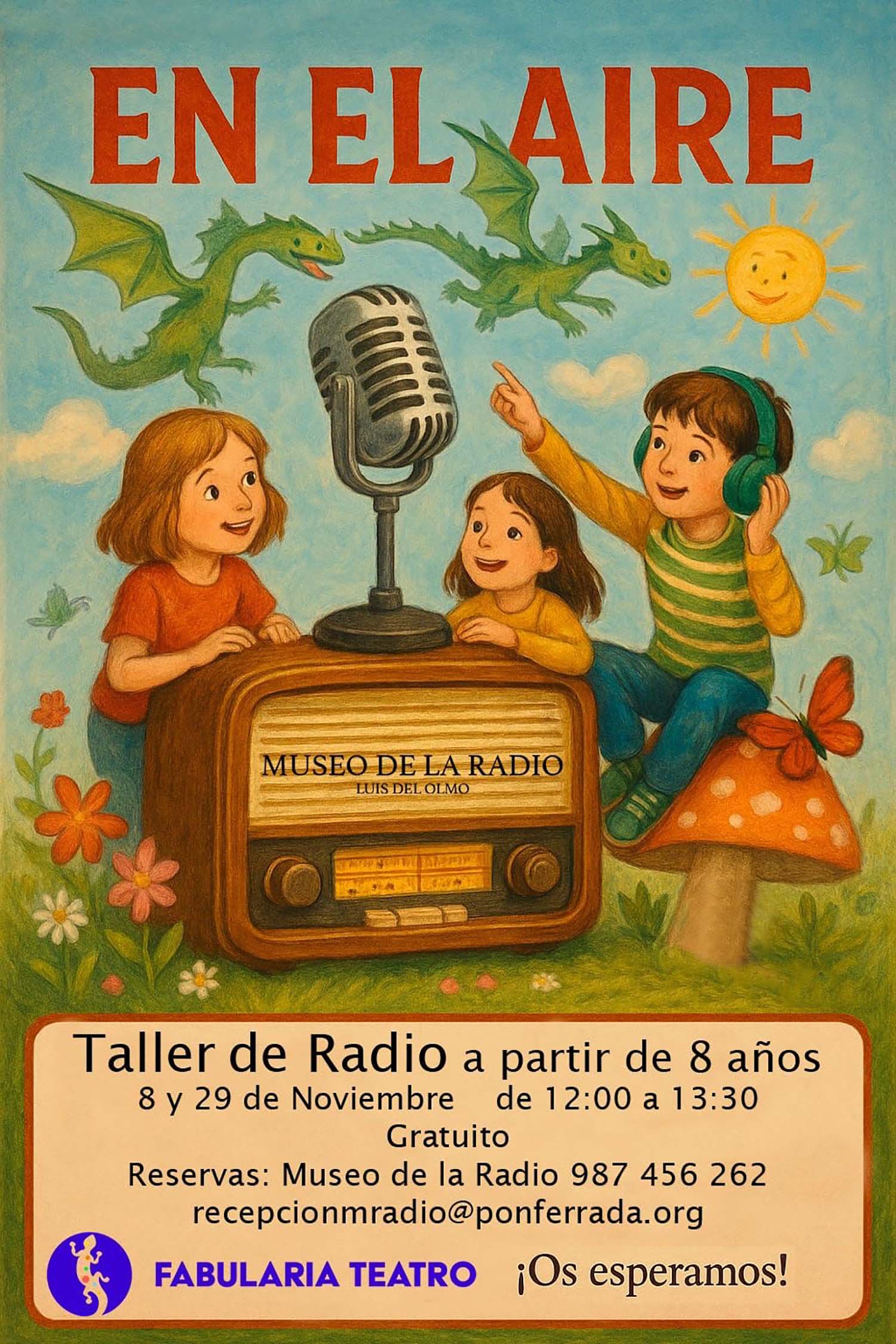 Cartel del taller En el aire Cartel del taller En el aire