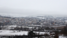 Fabero nevado con nieve