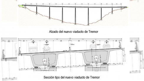 Aprobado el proyecto para un nuevo viaducto en la A6 a su paso por Tremor tras comprobar el estado estructural del actual