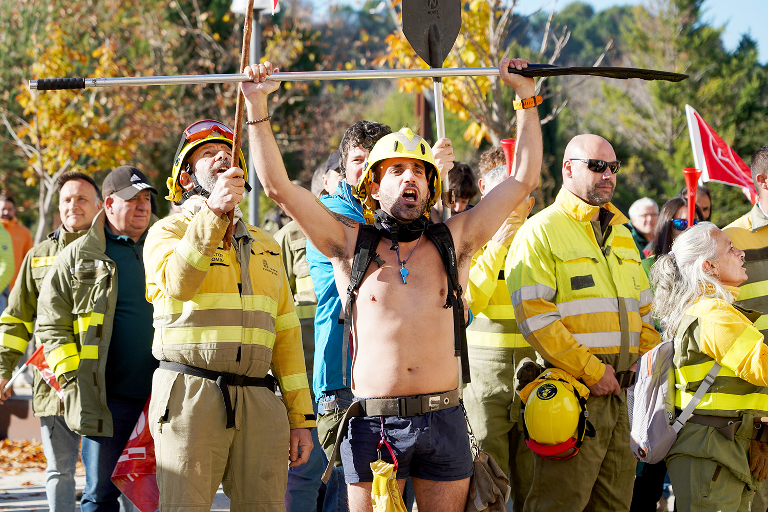 Manifestacion operativo incendios