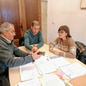 Reunión con alcaldesa pedánea Peñalba de Santiago  y representante empresa adjudicataria (1)