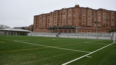 Nuevo césped en el campo Manolo Peña (2) Nuevo césped en el campo Manolo Peña (2)