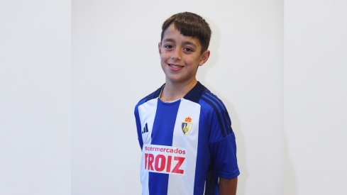 El jugador de la cantera de la Ponferradina Bruno Fernández, incluido en la preselección sub-12 de Castilla y León | Foto: Redes sociales de la Ponferradina