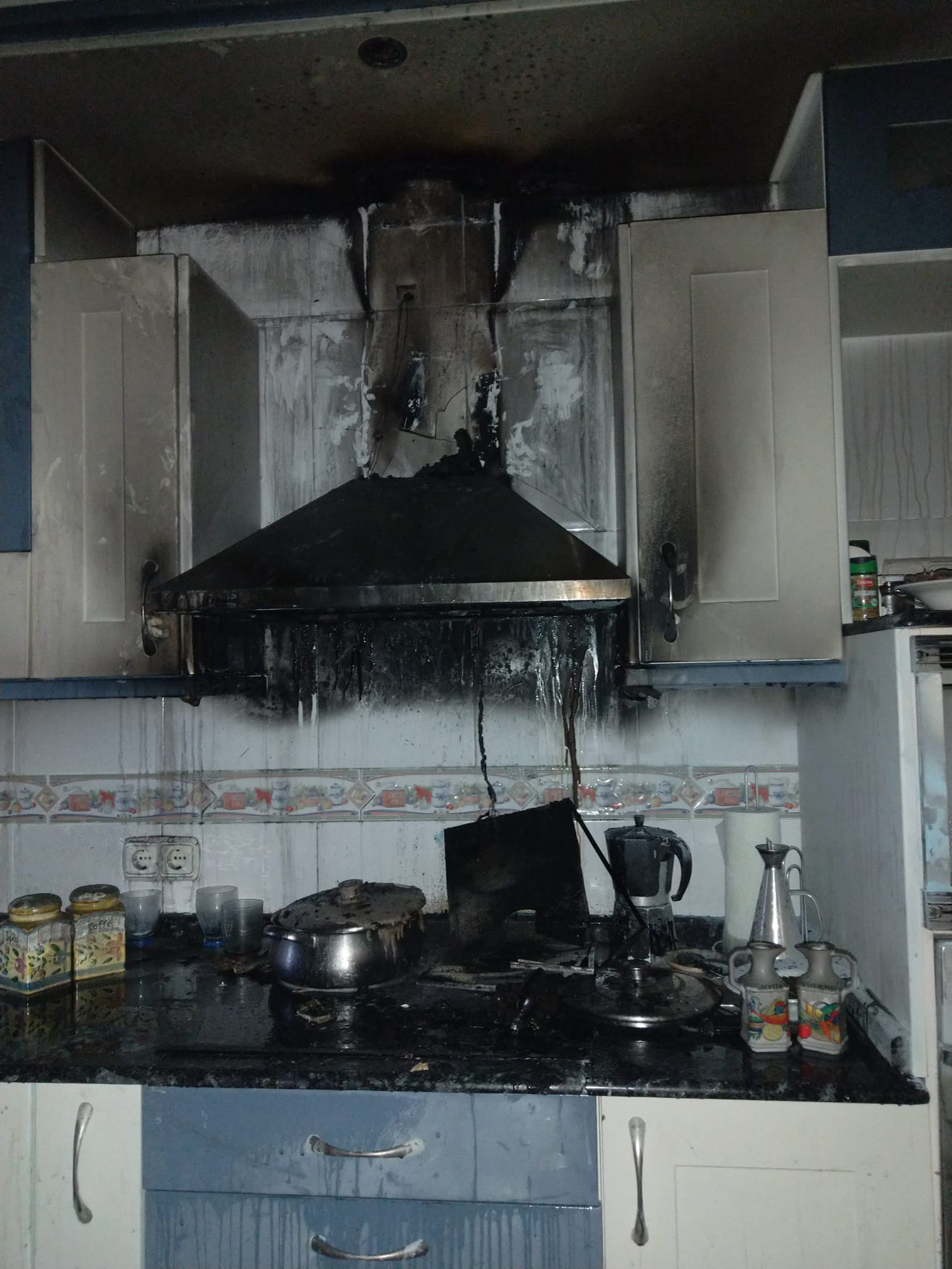 Resultado del incendio