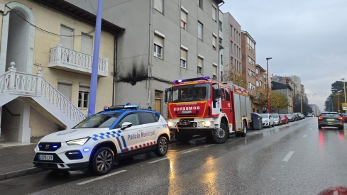 Incendio de cableado esta tarde en Ponferrada. Cedidas a InfoBierzo