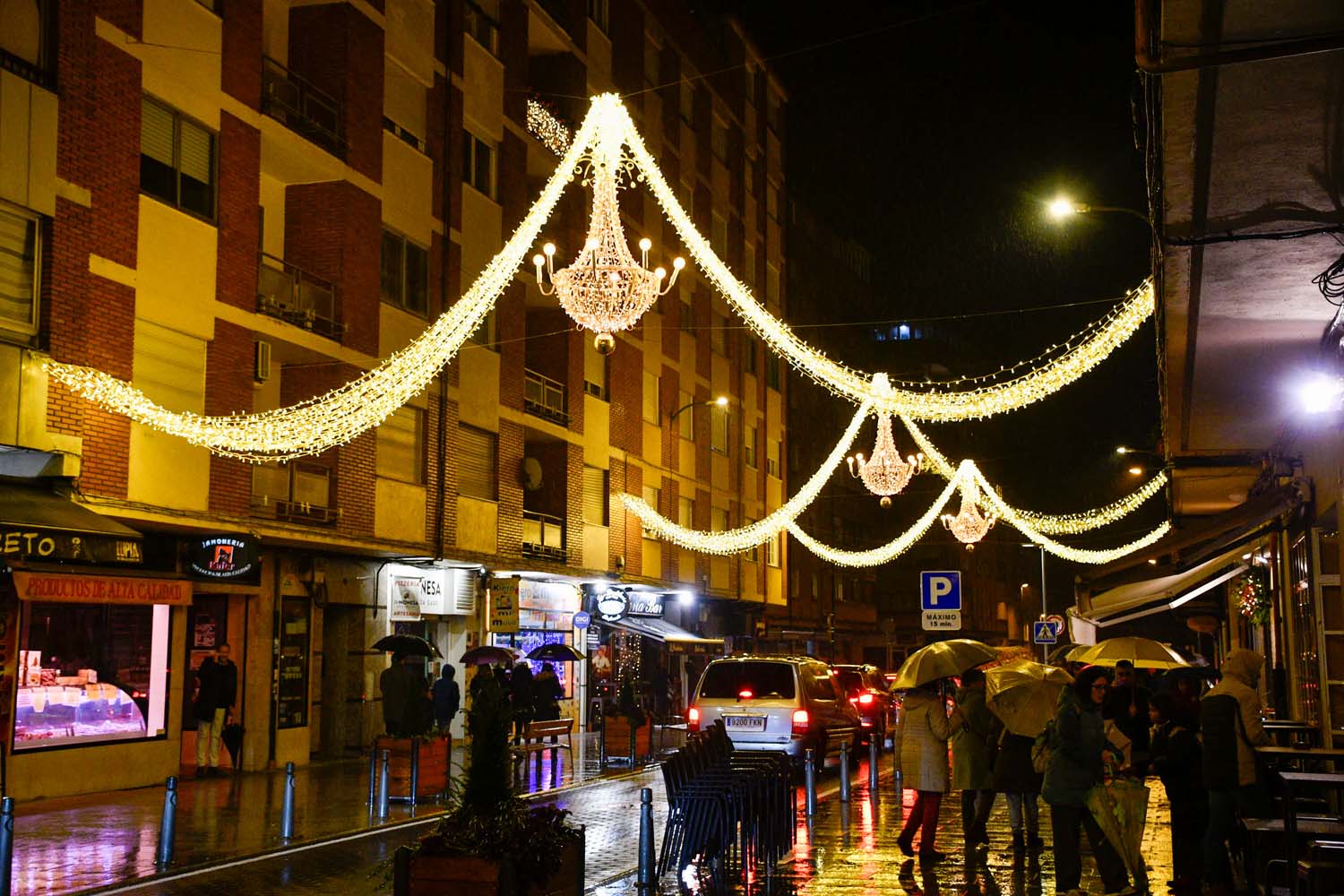 Encendido de luces en la zona alta de Ponferrada Encendido de luces en la zona alta de Ponferrada