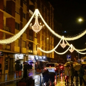 Encendido de luces en la zona alta de Ponferrada Encendido de luces en la zona alta de Ponferrada