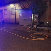 Incendio en el quiosco de La Placa