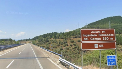 Viaducto A 6 a la altura de Ponferrada