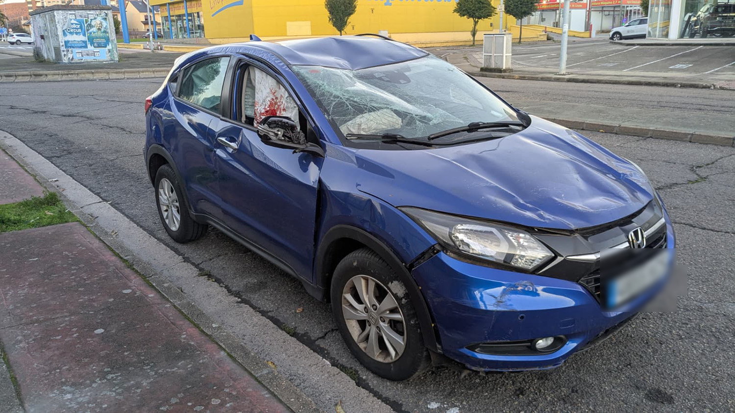 Accidente en Ponferrada este domingo Accidente en Ponferrada este domingo