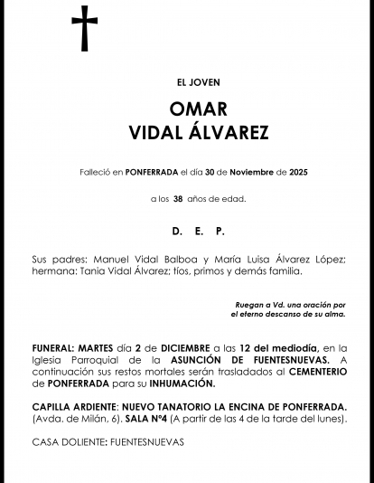 OMAR VIDAL ALVAREZ