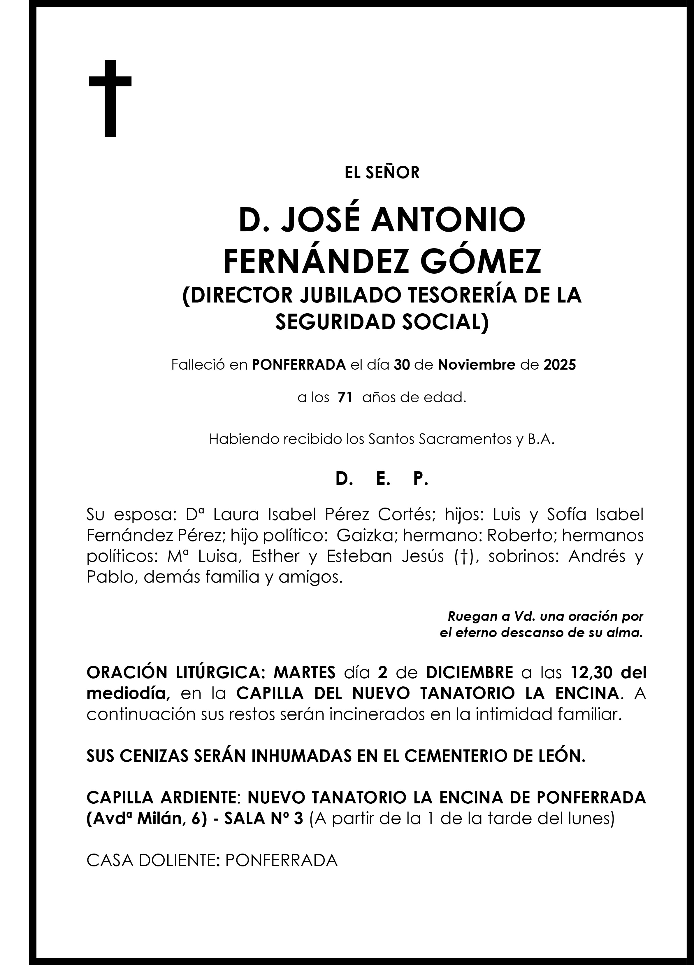 JOSE ANTONIO FERNANDEZ GOMEZ