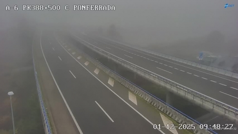 niebla en la A6