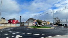 Rotonda de acceso a Toral de Merayo