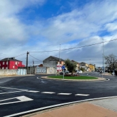 Rotonda de acceso a Toral de Merayo