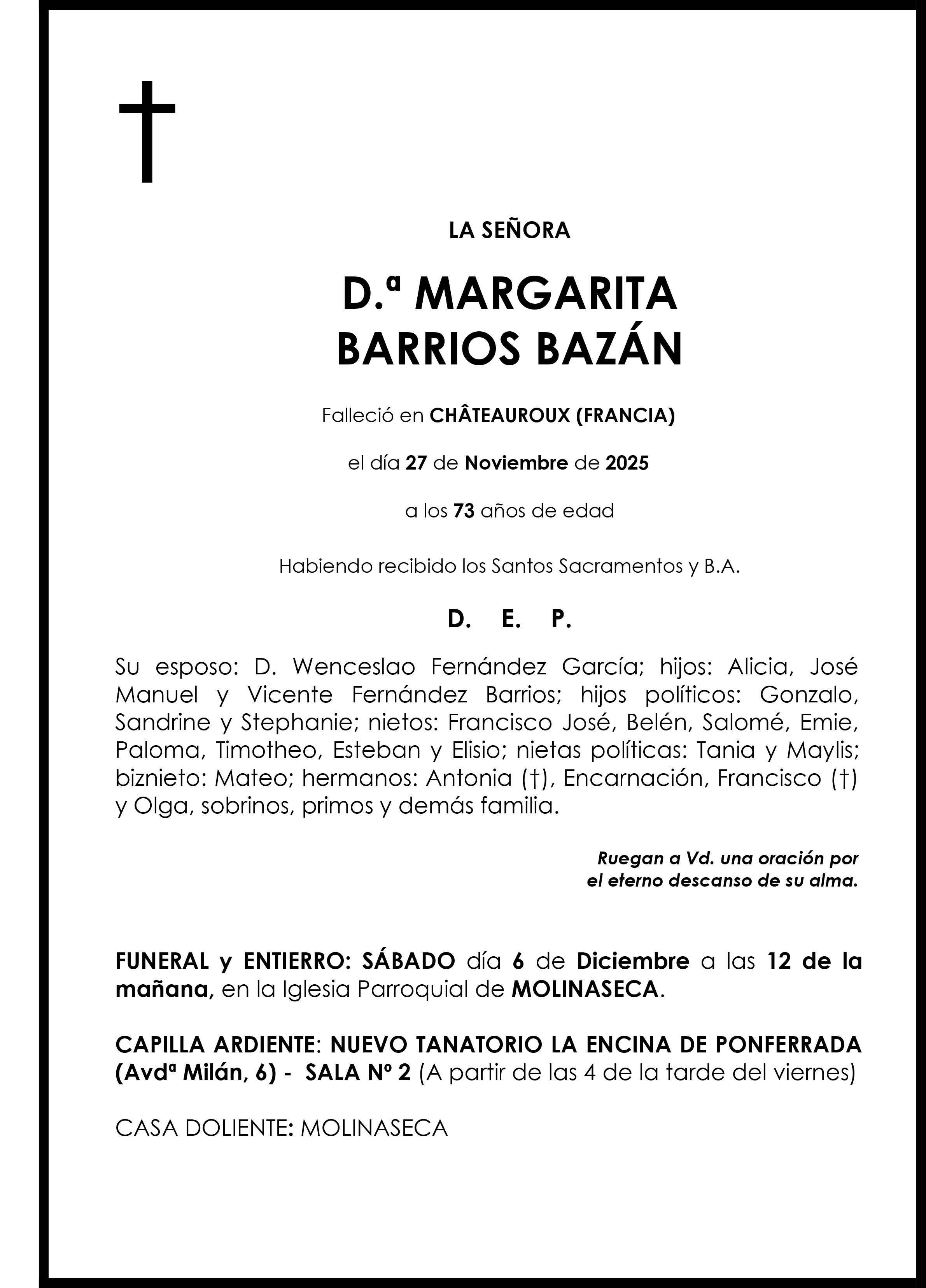 MARGARITA BARRIOS BAZAN