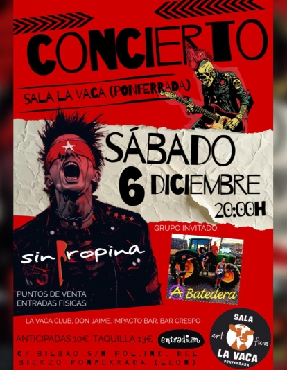 Concierto de Sinpropina y A Batedera