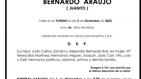 JUAN  BERNARDO  ARAUJO  ( JUANITO )