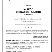 JUAN  BERNARDO  ARAUJO  ( JUANITO )