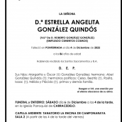 ESTRELLA ANGELITA  GONZÁLEZ QUINDÓS 
