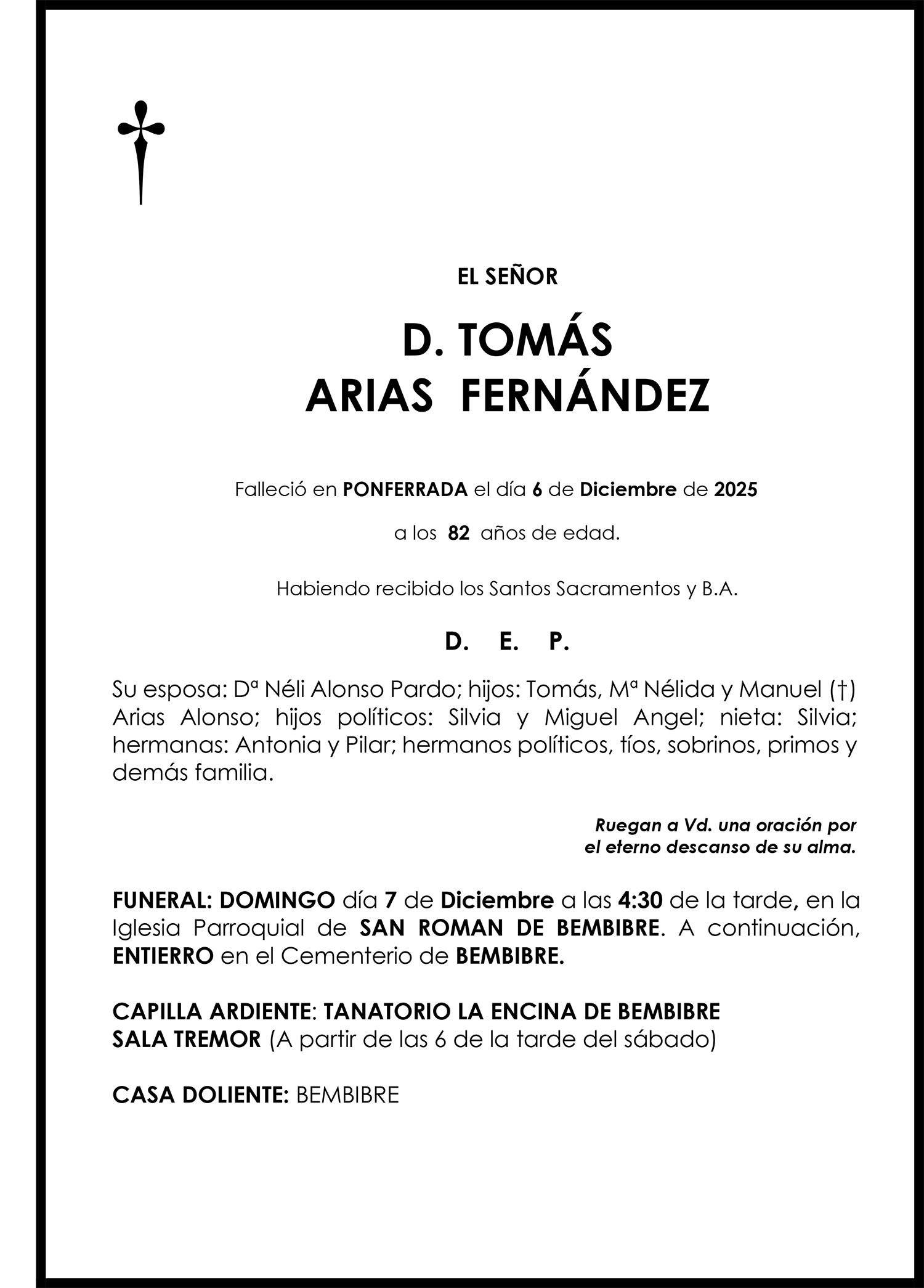 TOMÁS ARIAS FERNÁNDEZ