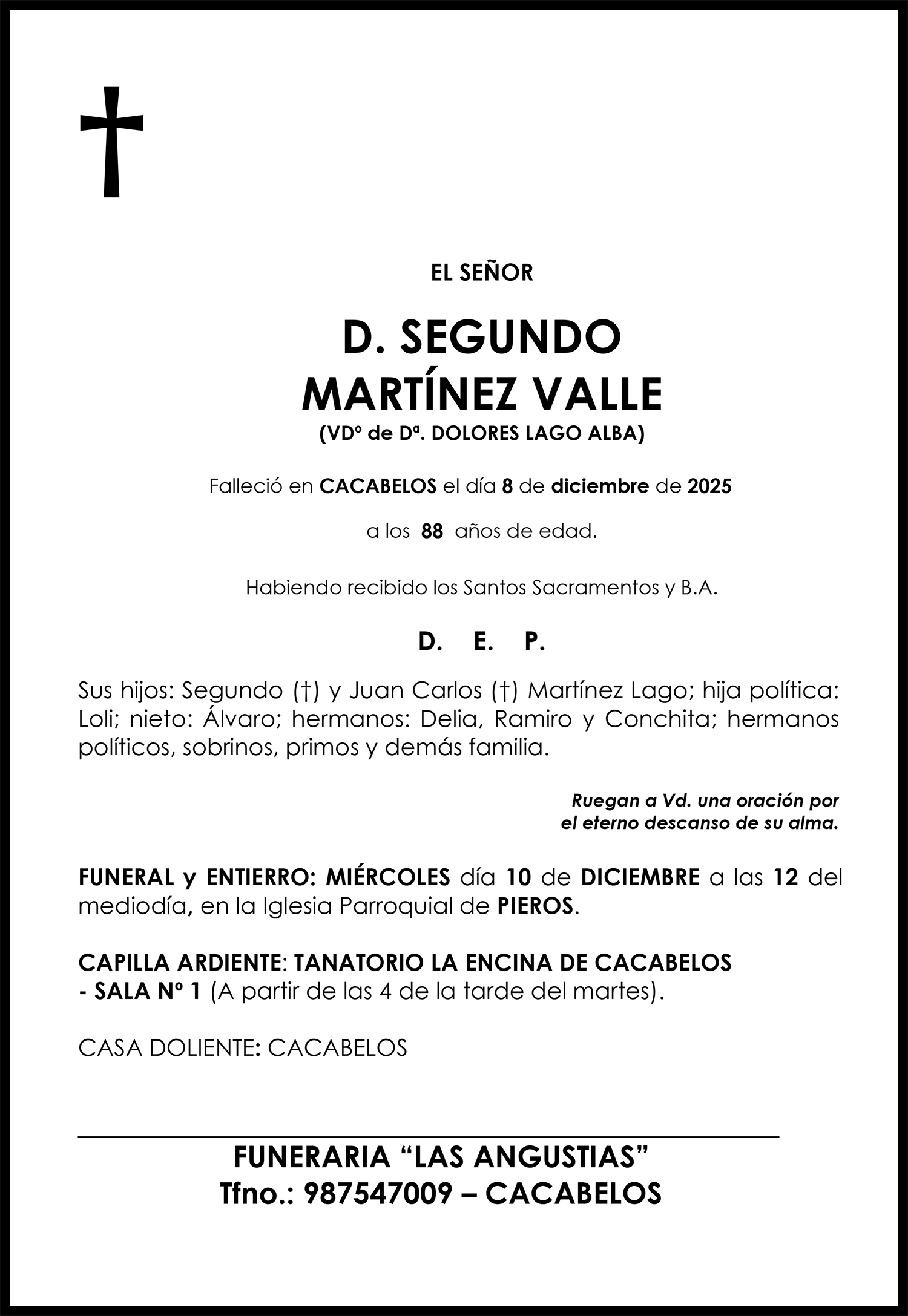 SEGUNDO MARTÍNEZ VALLE