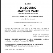 SEGUNDO MARTÍNEZ VALLE SEGUNDO MARTÍNEZ VALLE