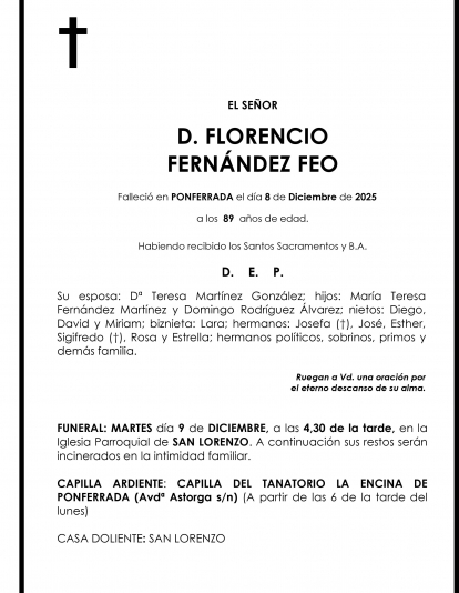 FLORENCIO FERNÁNDEZ FEO