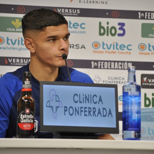 El jugador de la Ponferradina, Boris Moltenis El jugador de la Ponferradina, Boris Moltenis