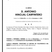 ANTONIO HINOJAL CARPINTERO ANTONIO HINOJAL CARPINTERO