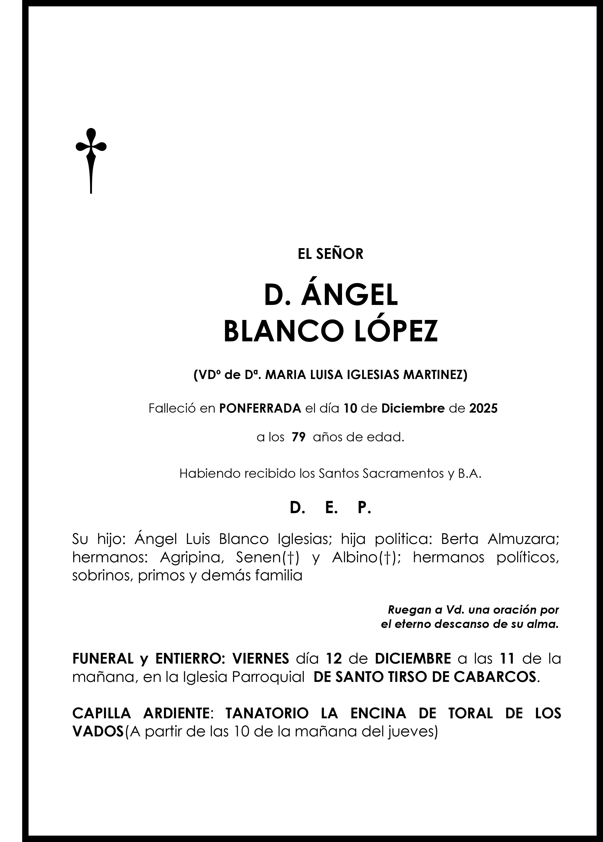 ANGEL BLANCO LOPEZ