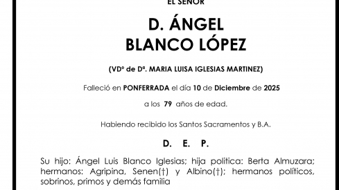 ANGEL BLANCO LOPEZ ANGEL BLANCO LOPEZ