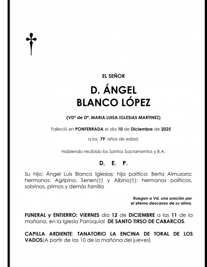 ANGEL BLANCO LOPEZ