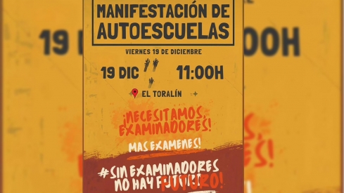 Manifestación de las autoescuelas del Bierzo 