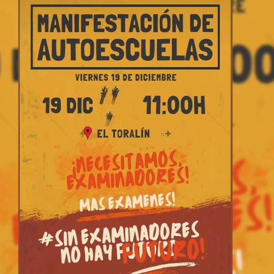 Manifestación de las autoescuelas del Bierzo Manifestación de las autoescuelas del Bierzo