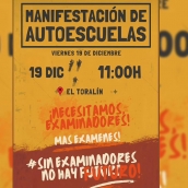 Manifestación de las autoescuelas del Bierzo Manifestación de las autoescuelas del Bierzo