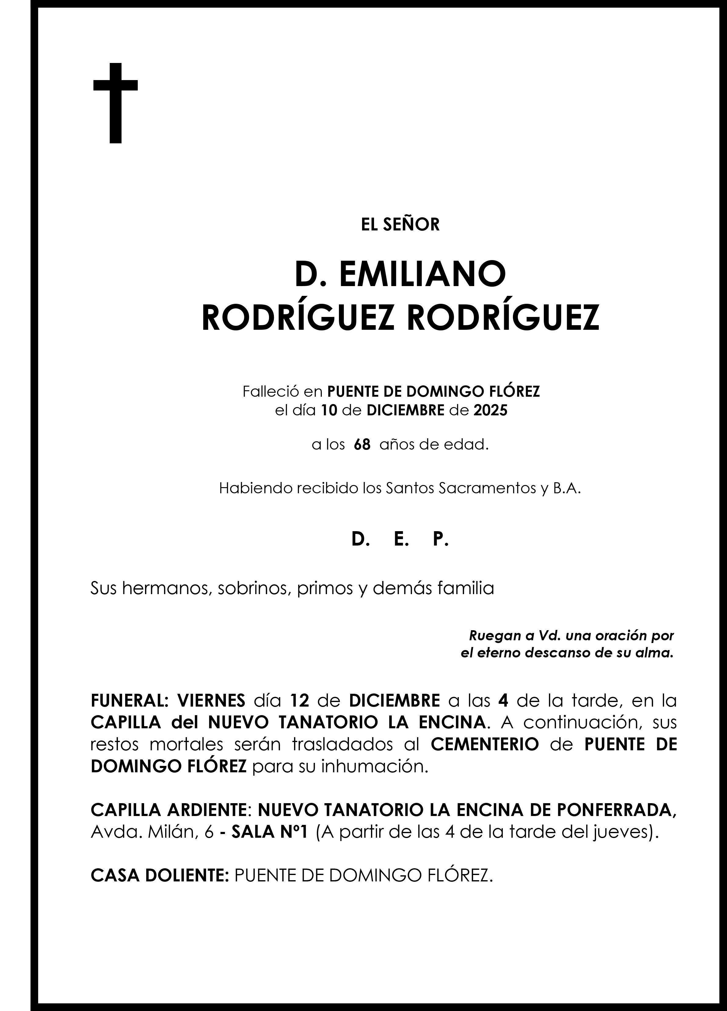 EMILIANO RODRIGUEZ RODRIBUEZ