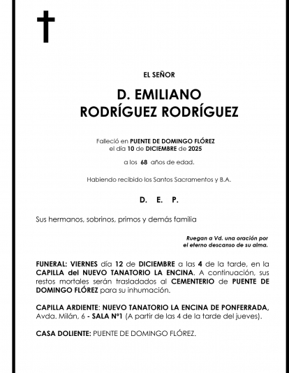 EMILIANO RODRIGUEZ RODRIBUEZ
