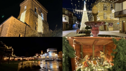 Luces de Navidad en Molinaseca. Fuente: Turismo Molinaseca Luces de Navidad en Molinaseca. Fuente: Turismo Molinaseca