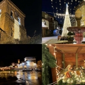 Luces de Navidad en Molinaseca. Fuente: Turismo Molinaseca