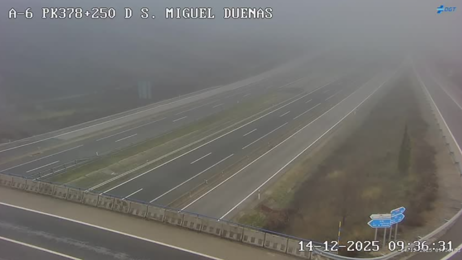 Niebla en San Miguel de las Dueñas Niebla en San Miguel de las Dueñas