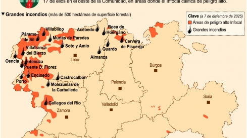 Incendios forestales en Castilla y León Incendios forestales en Castilla y León