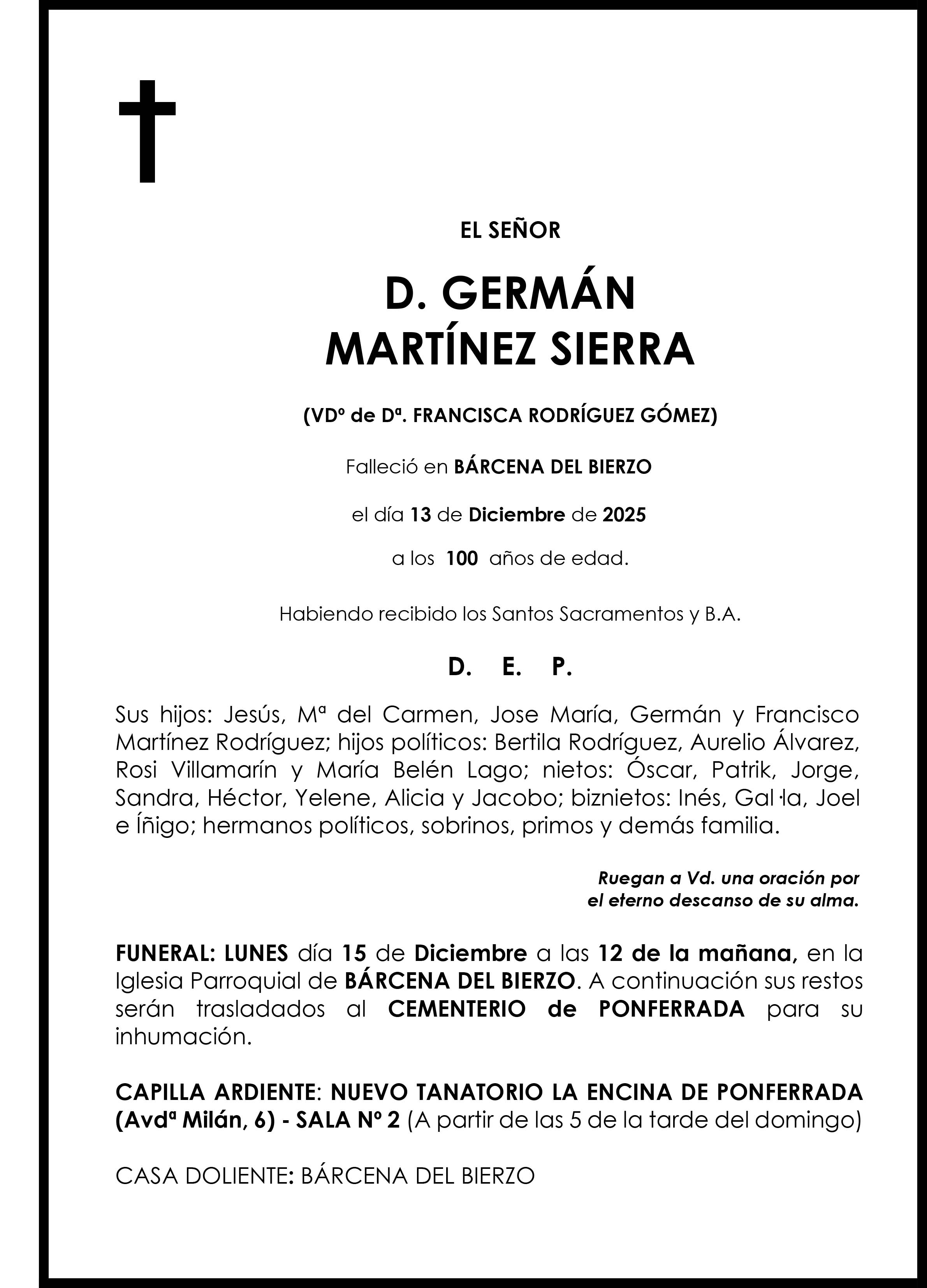 GERMÁN MARTÍNEZ SIERRA