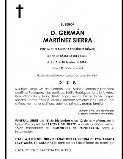GERMÁN MARTÍNEZ SIERRA