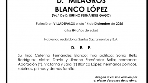 MILAGROS BLANCO LÓPEZ MILAGROS BLANCO LÓPEZ