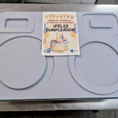 Bandeja de la Gasbi deseando feliz cumpleaños