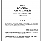 BERTILA PUERTO MARQUES BERTILA PUERTO MARQUES